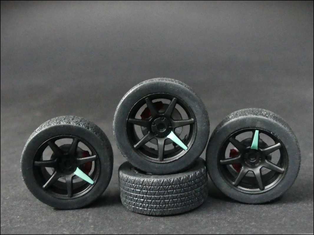 1:18 BMW E30 M3 EVO Tiffany Felgensatz